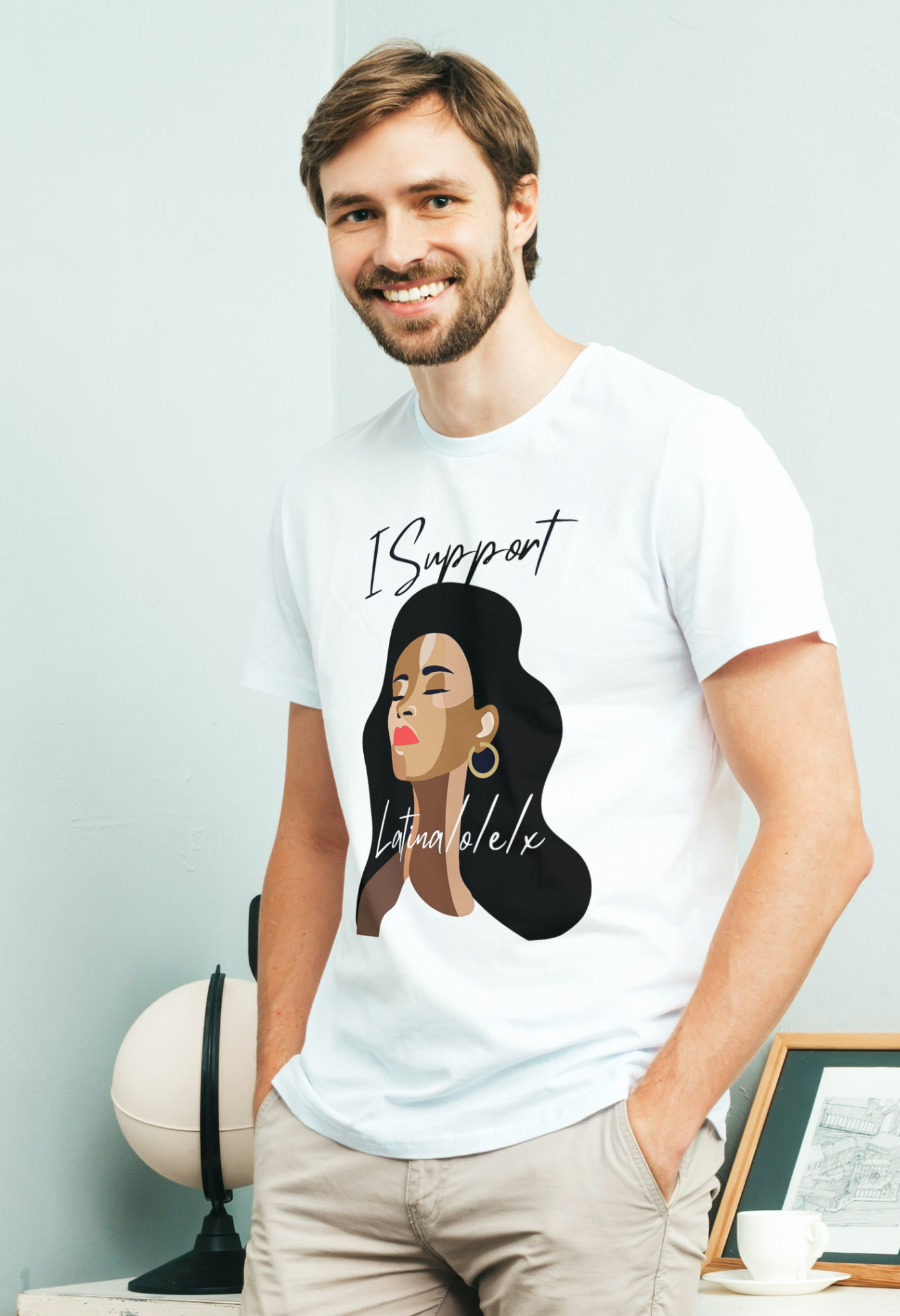 I Support Latina,o,x,e Profile Picture T-Shirt